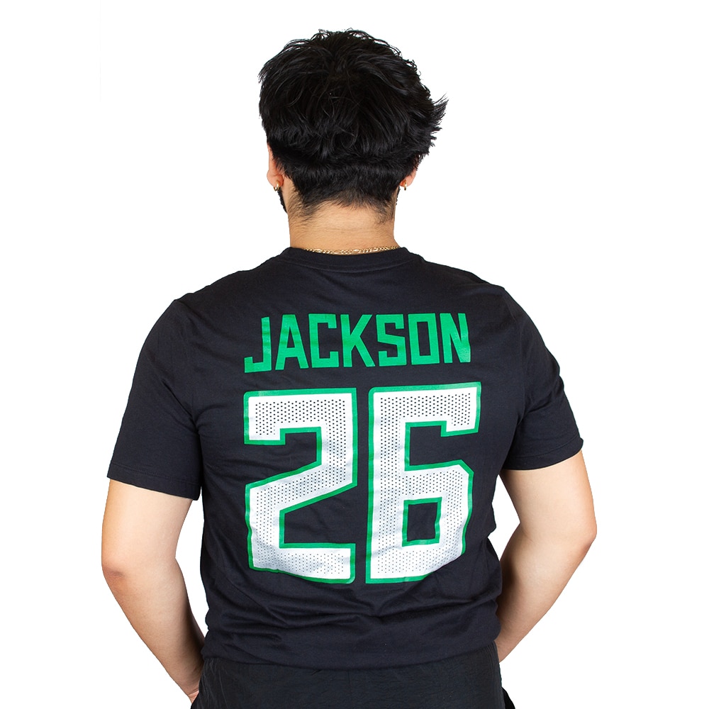 Student Athlete, Nike, Black, Crew Neck, Cotton, Men, Unisex, Football, NIL, #26, Devon Jackson, T-Shirt, 983432
